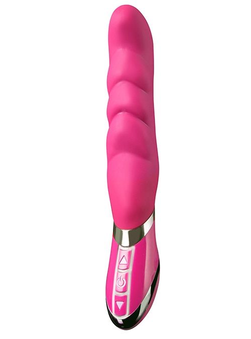 Розовый вибратор для G-стимуляции OPTIMAL G 7.5INCH RECHARGEABLE VIBRATOR - 19 см.