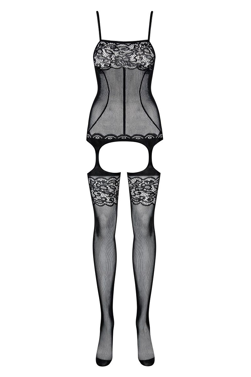 Комбинезон на тонких лямочках с имитацией чулок - фото 152404 Комбинезон на тонких лямочках с имитацией чулок - фото 152404