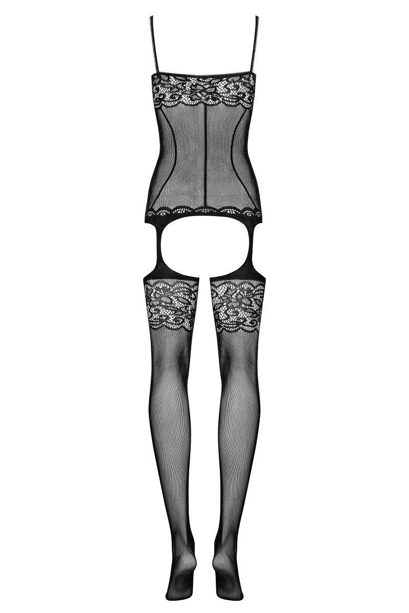Комбинезон на тонких лямочках с имитацией чулок - фото 152405 Комбинезон на тонких лямочках с имитацией чулок - фото 152405