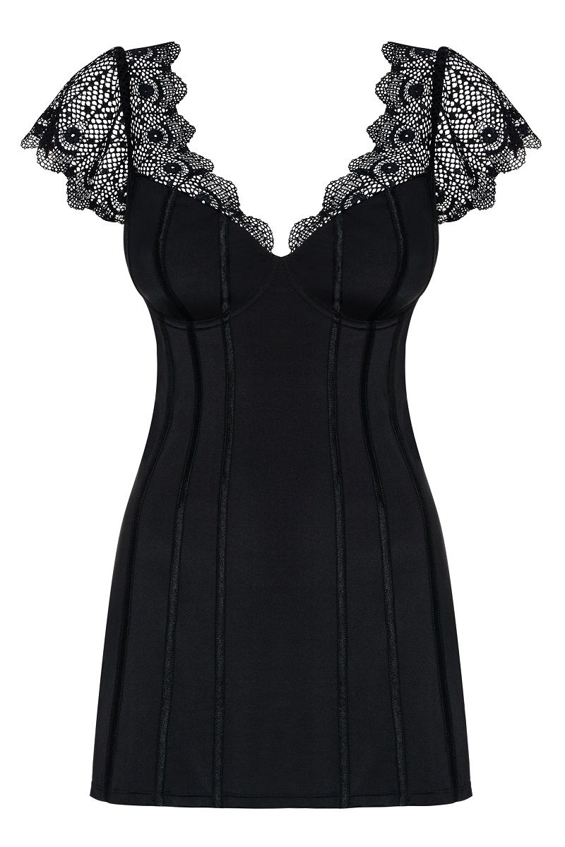 Сорочка Moketta с ажурными рукавами - фото 152447 Сорочка Moketta с ажурными рукавами - фото 152447