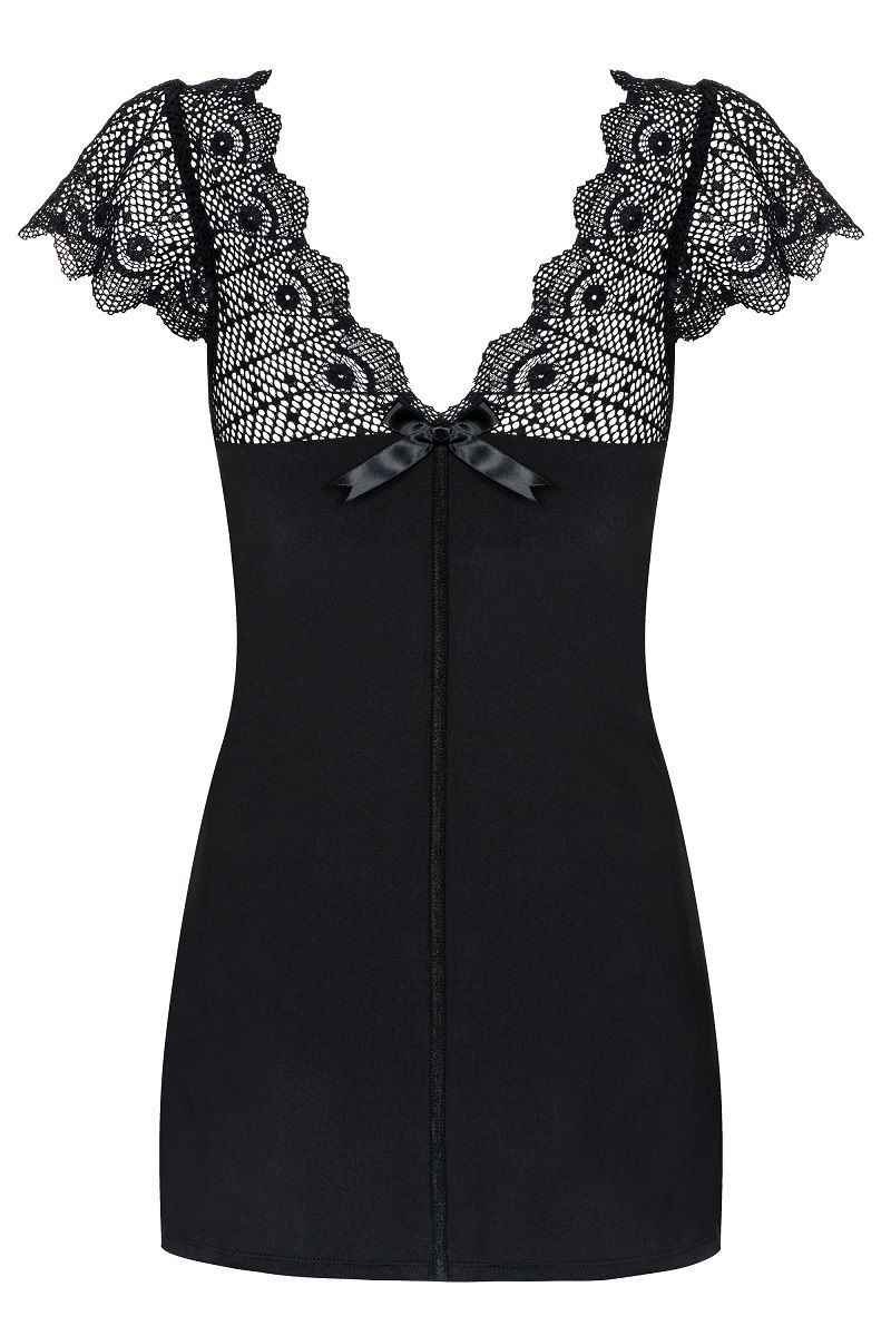 Сорочка Moketta с ажурными рукавами - фото 152448 Сорочка Moketta с ажурными рукавами - фото 152448