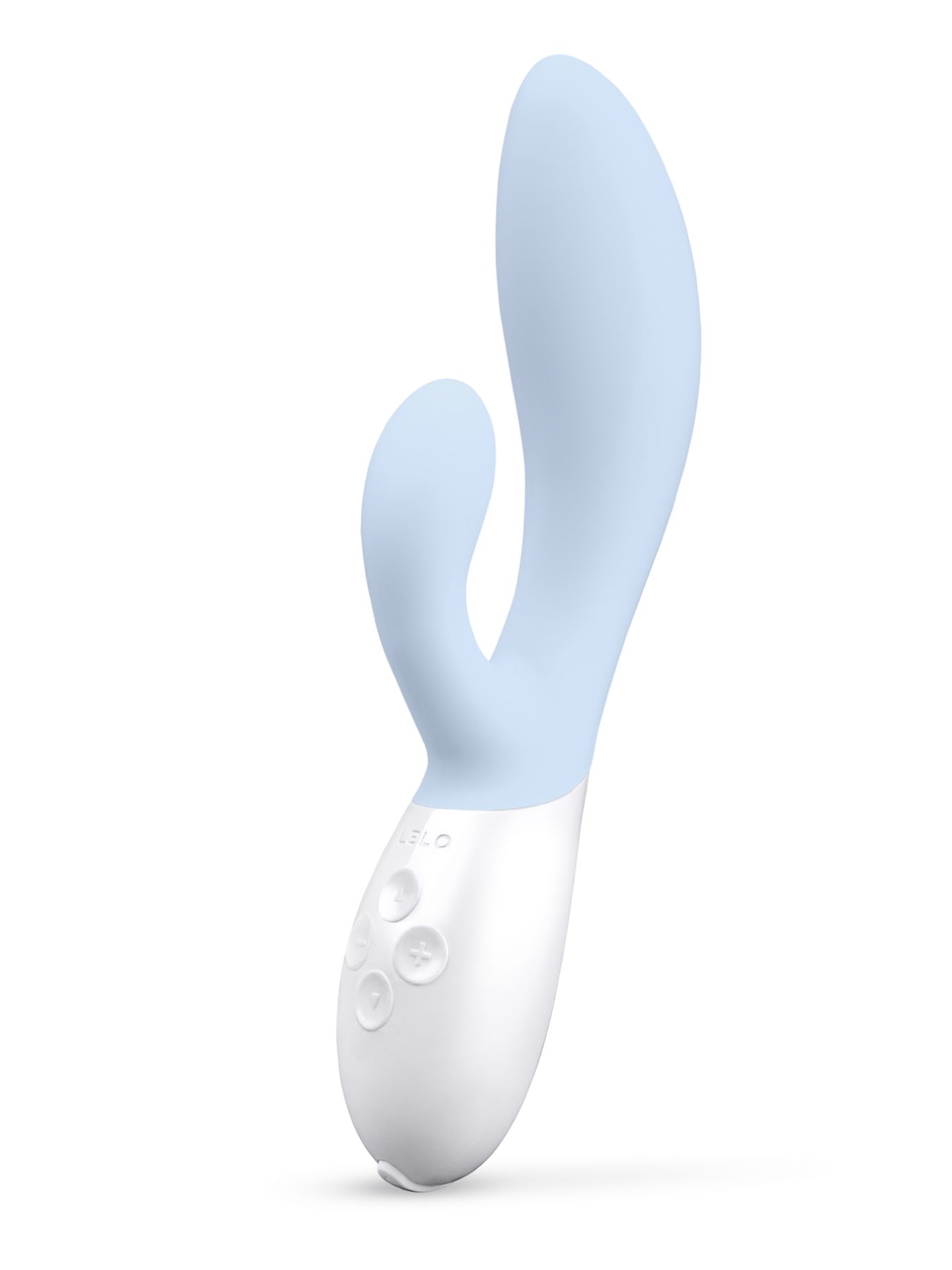 Нежно-голубой вибратор-кролик Lelo Ina 3 - 20 см. 527934