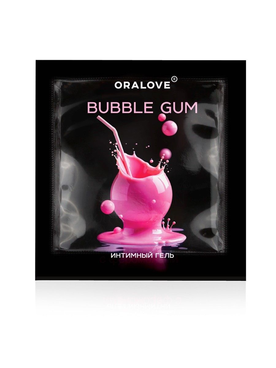 Саше съедобной оральной смазки OraLove с ароматом бабл-гам - 3 гр. 529012