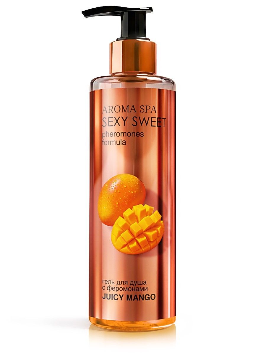 Гель для душа с феромонами и ароматом манго Juicy Mango - 200 мл. 529352