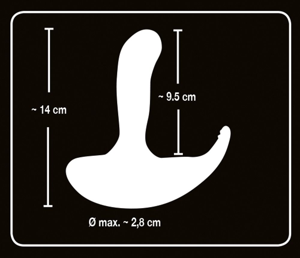 Вибростимулятор простаты с 8 режимами вибрации и движущимся язычком - фото 182112