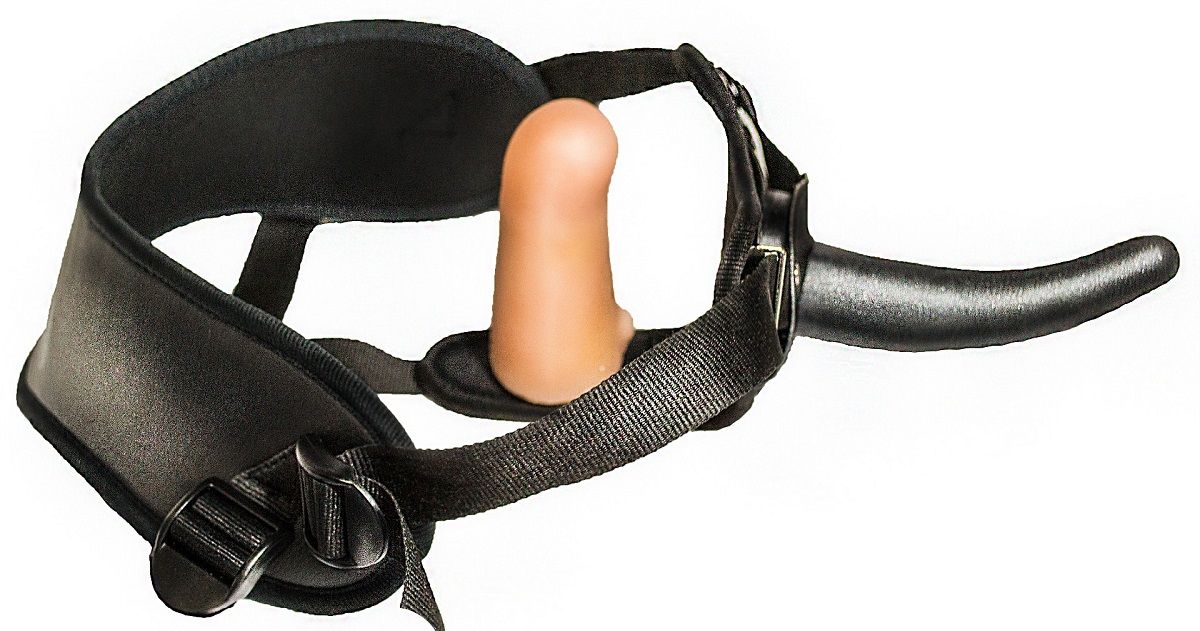 Женский страпон с вагинальной пробкой Woman Strap - 12 см. - фото 152929 Женский страпон с вагинальной пробкой Woman Strap - 12 см. - фото 152929