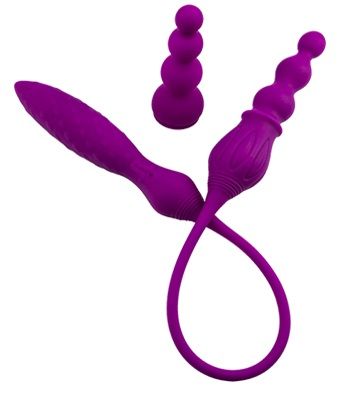 Двухсторонний гибкий вибромассажер 2X+LRS с дистанционным управлением - фото 153530 Двухсторонний гибкий вибромассажер 2X+LRS с дистанционным управлением - фото 153530