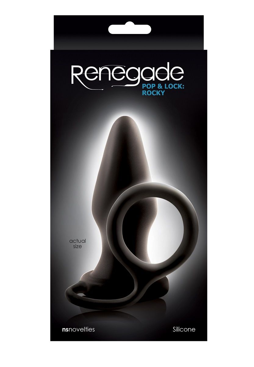 Эрекционное кольцо с анальной пробкой Pop Lock Rocky - фото 153583 Эрекционное кольцо с анальной пробкой Pop Lock Rocky - фото 153583