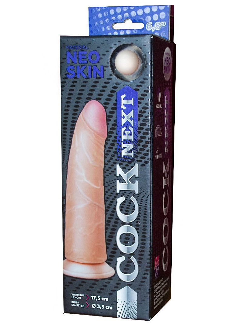 Фаллоимитатор COCK NEXT 6 с присоской - 17,5 см. - фото 155105