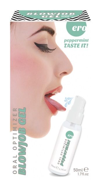 Увлажняющий гель для орального секса с ароматом мяты - 50 мл. - фото 155952