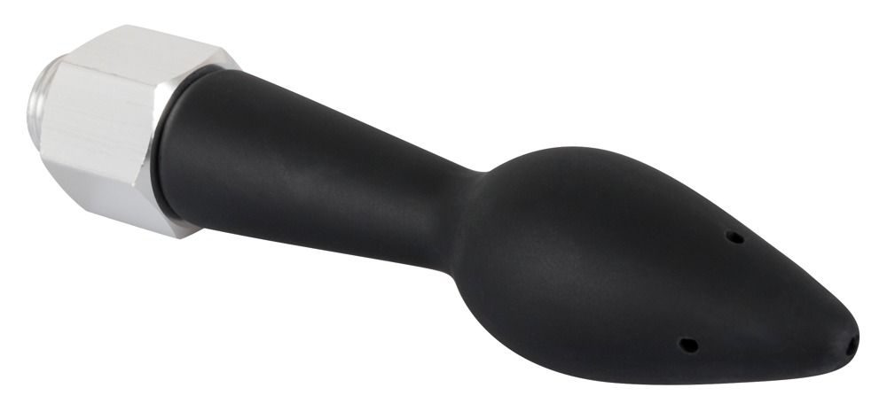 Чёрная анальная насадка для душа Anal Douche Rear Splash - фото 156298