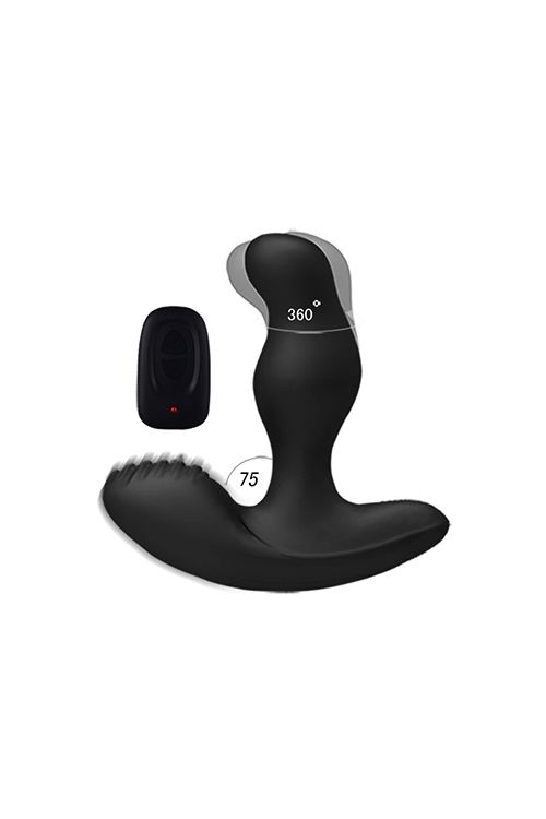 Стимулятор простаты Levett Caesar с вращающейся головкой и с пультом ДУ - фото 156332