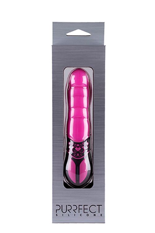 Розовый мини-вибратор PURRFECT SILICONE 10FUNCTION VIBE PINK - фото 156547