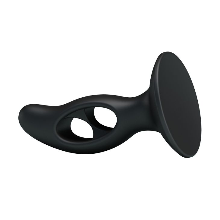Чёрный массажёр простаты Silicone Butt Plug - 9,3 см. - фото 156779 Чёрный массажёр простаты Silicone Butt Plug - 9,3 см. - фото 156779