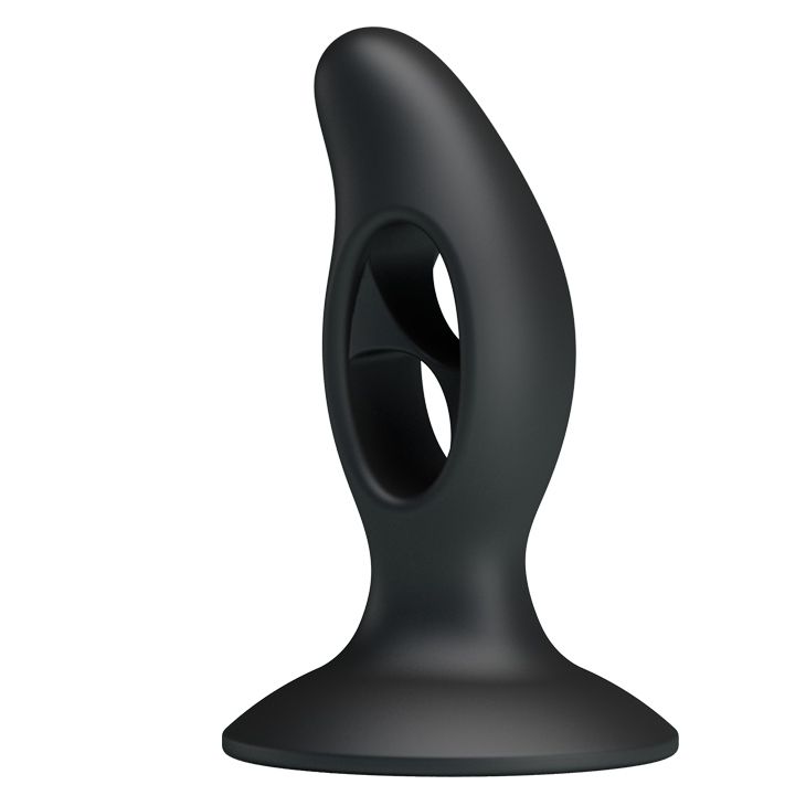 Чёрный массажёр простаты Silicone Butt Plug - 9,3 см. - фото 156781 Чёрный массажёр простаты Silicone Butt Plug - 9,3 см. - фото 156781