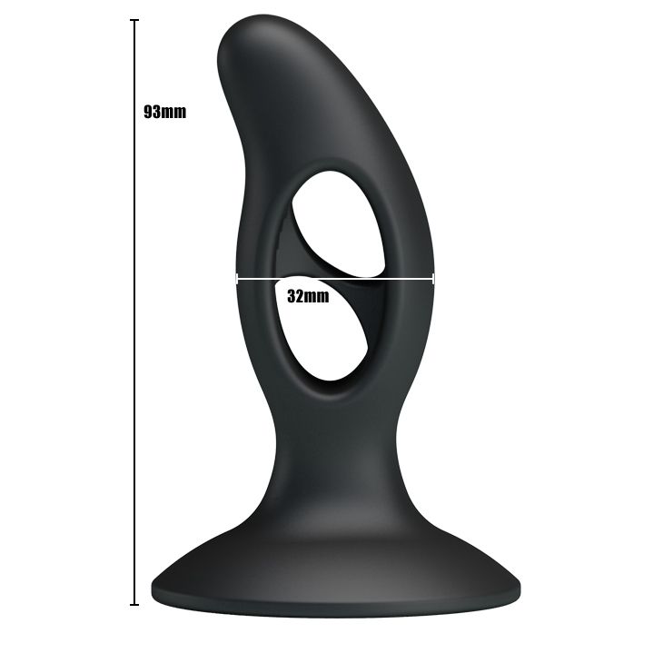 Чёрный массажёр простаты Silicone Butt Plug - 9,3 см. - фото 156782 Чёрный массажёр простаты Silicone Butt Plug - 9,3 см. - фото 156782