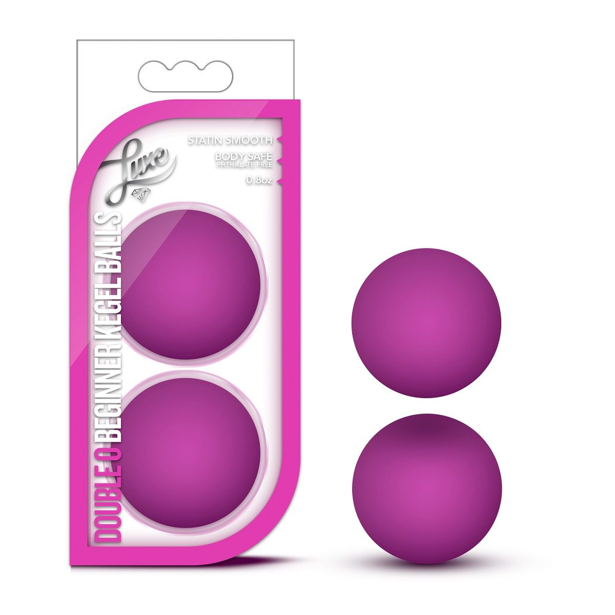 Розовые вагинальные шарики Double O Beginner Kegel Balls - фото 157007