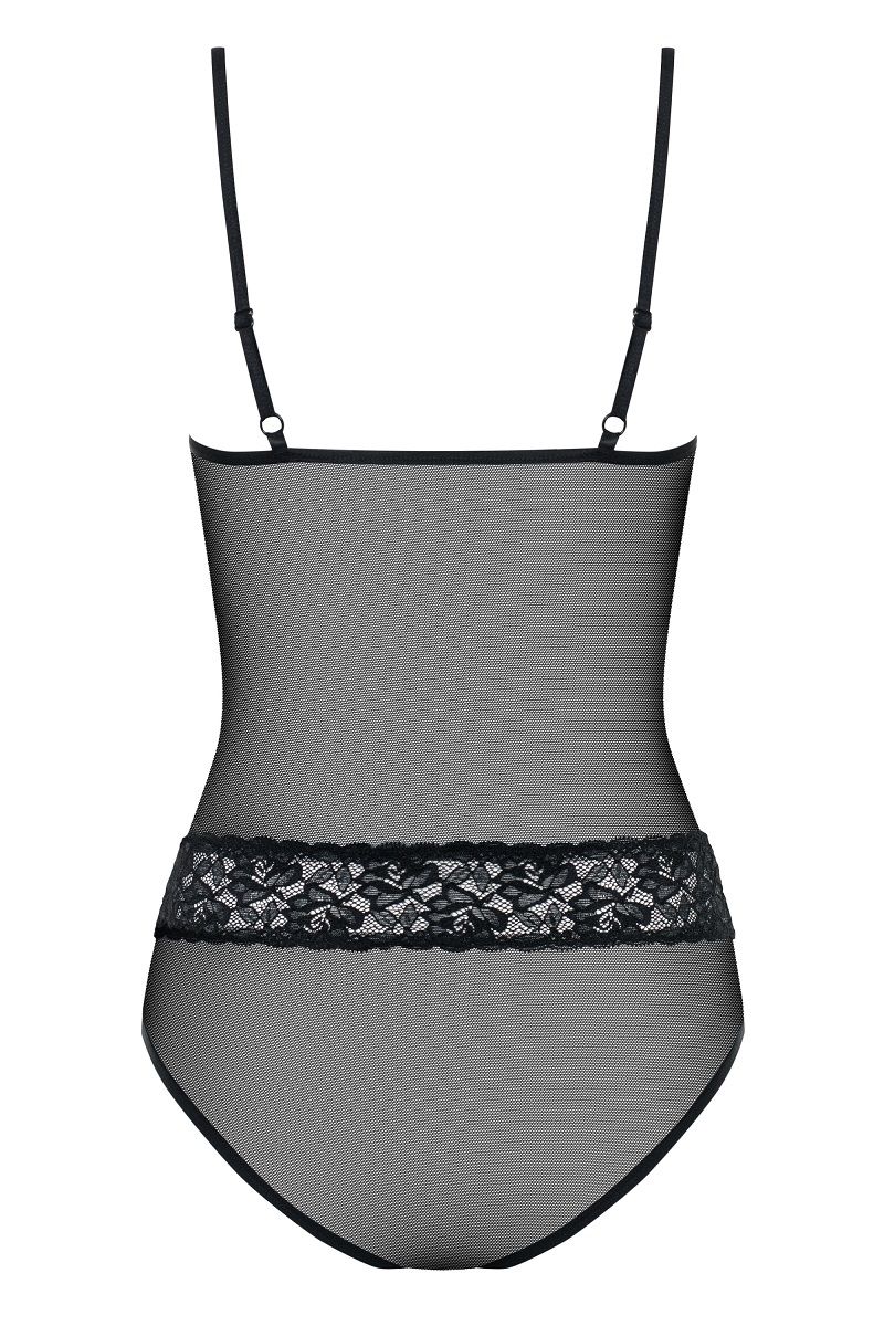 Прозрачное боди с бусинками на декольте - фото 157541 Прозрачное боди с бусинками на декольте - фото 157541