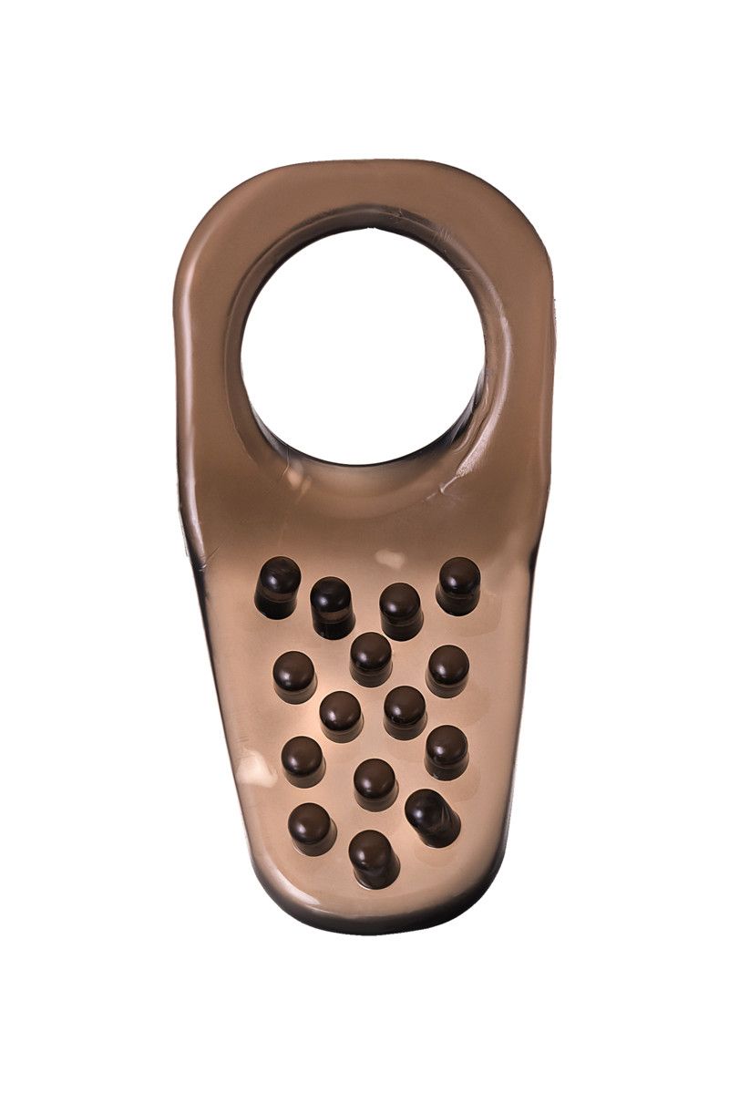 Дымчатое эрекционное кольцо с точками - фото 159090