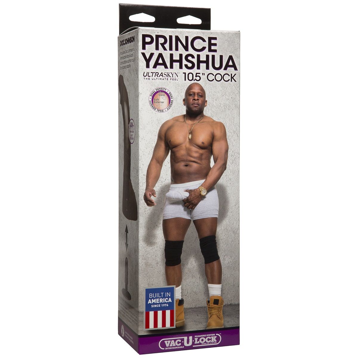 Коричневый фаллоимитатор-гигант Prince Yahshua ULTRASKYN 10.5” Cock with Removable Vac-U-Lock Suction Cup - 27,4 см. - фото 159735