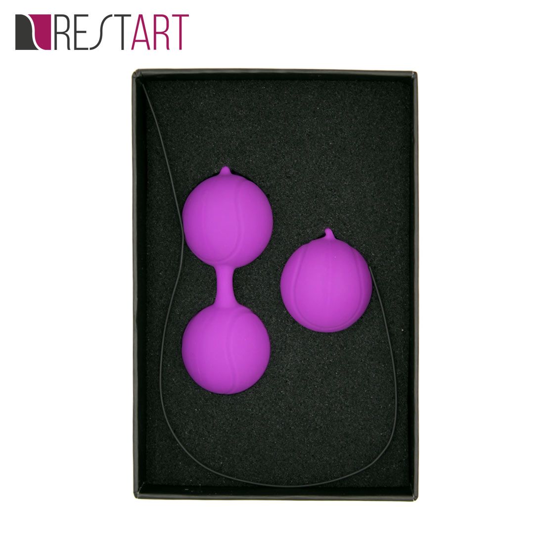 Фиолетовый набор для тренировки вагинальных мышц Kegel Balls - фото 160665