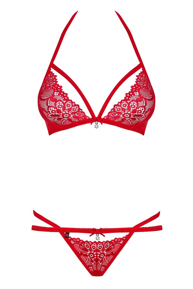 Сексуальный комплект из яркого ажура - фото 160806