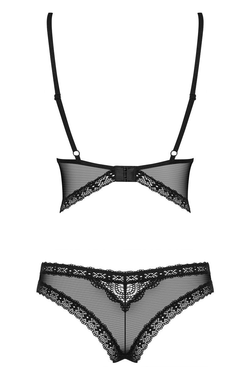 Полупрозрачное боди с открытой спиной - фото 160968