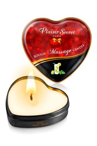 Массажная свеча с ароматом мохито Bougie Massage Candle - 35 мл. - фото 310149