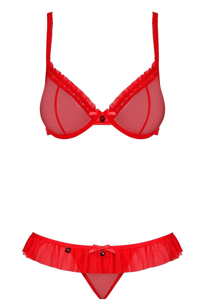 Полупрозрачный комплект с бантиками - фото 162327 Полупрозрачный комплект с бантиками - фото 162327