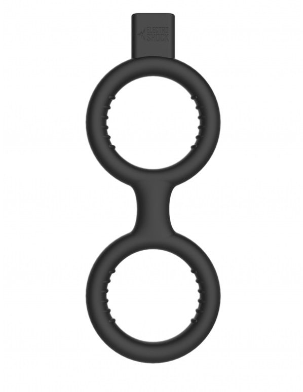 Кольцо с электростимуляцией E-Stimulation Cock Ring with Ballstrap - фото 162803