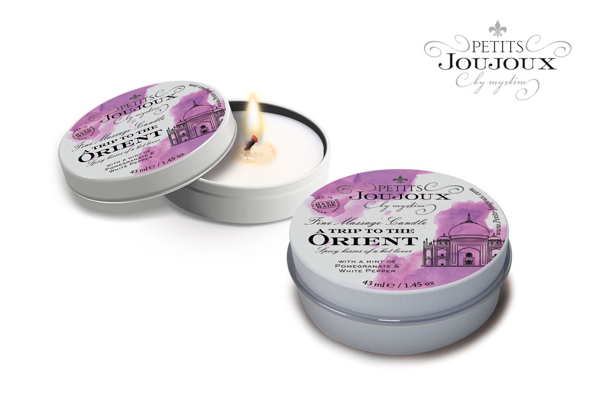 Массажная свеча Petits Joujoux Orient с ароматом граната и белого перца - 33 гр. - фото 252737