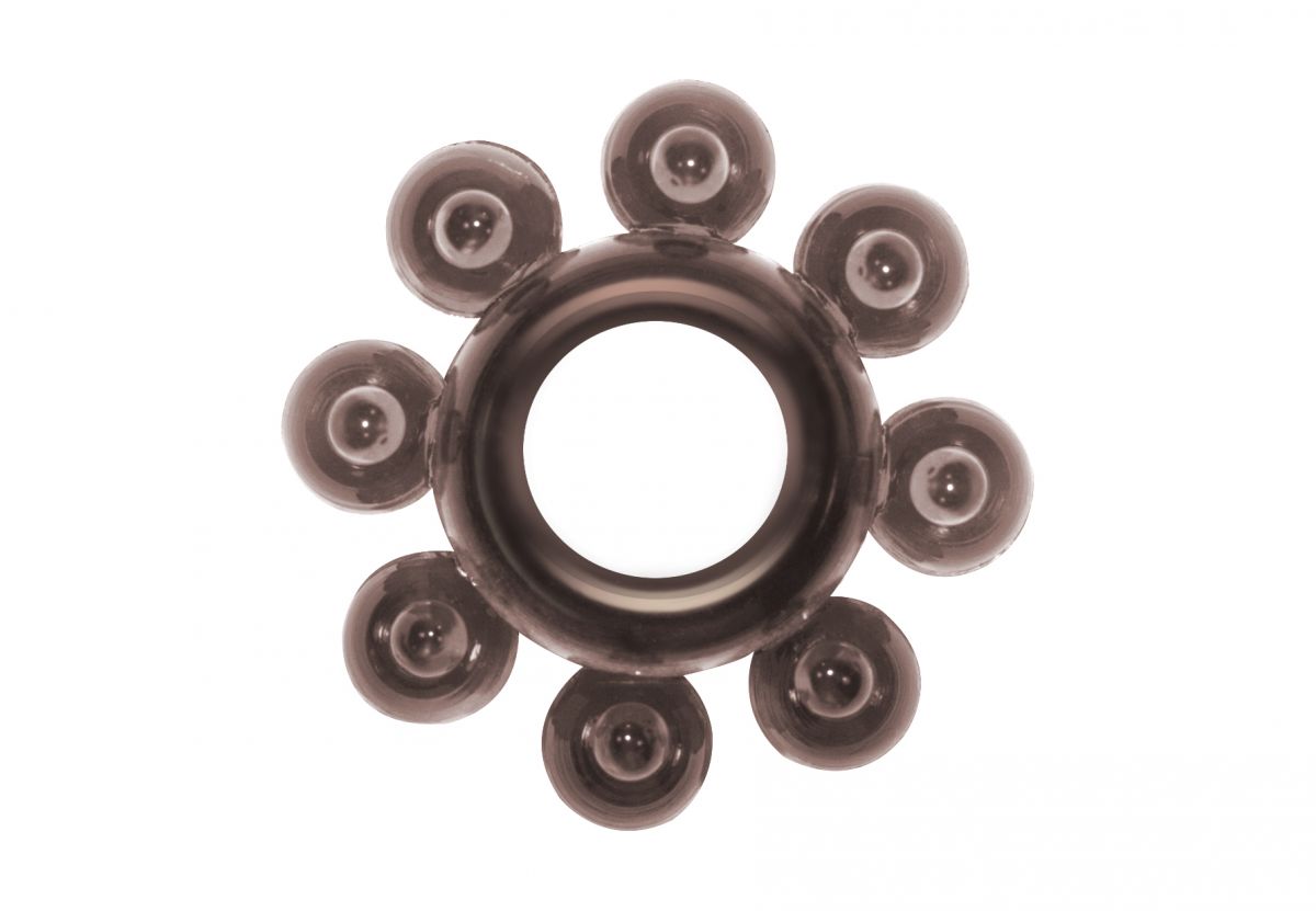 Чёрное эрекционное кольцо Rings Bubbles Lola toys 0112-31Lola