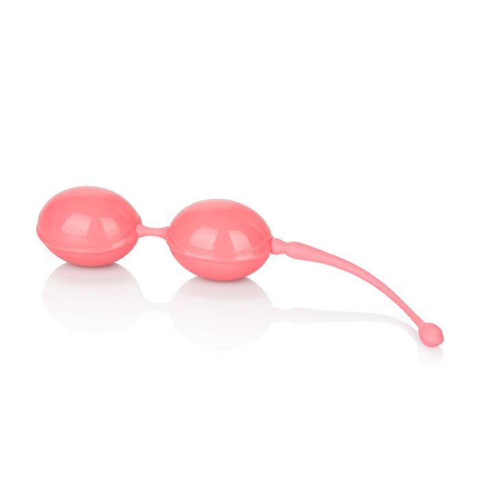 Розовые вагинальные шарики Weighted Kegel Balls - фото 167924