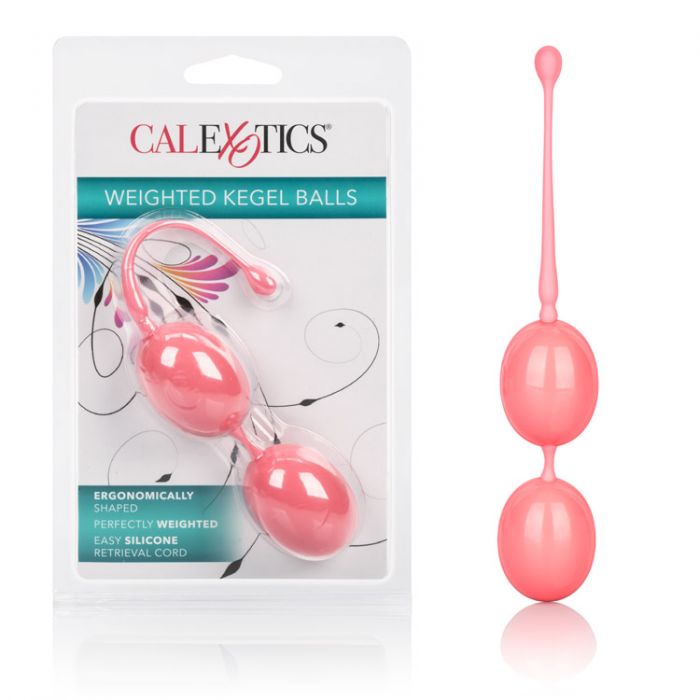 Розовые вагинальные шарики Weighted Kegel Balls - фото 167925