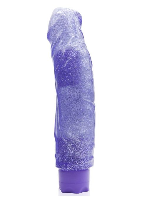Фиолетовый водонепроницаемый вибратор JELLY JOY SWEET MOVE MULTI-SPEED VIBE - 20 см. - фото 169465