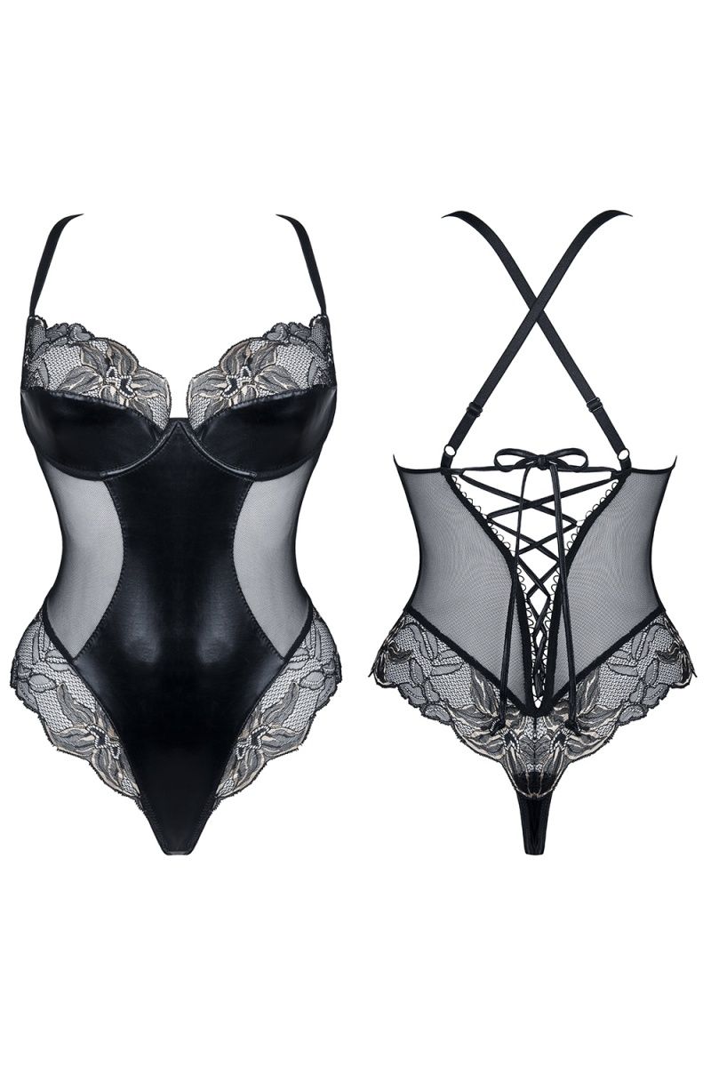 Чувственное боди Hortense с кружевами - фото 171775