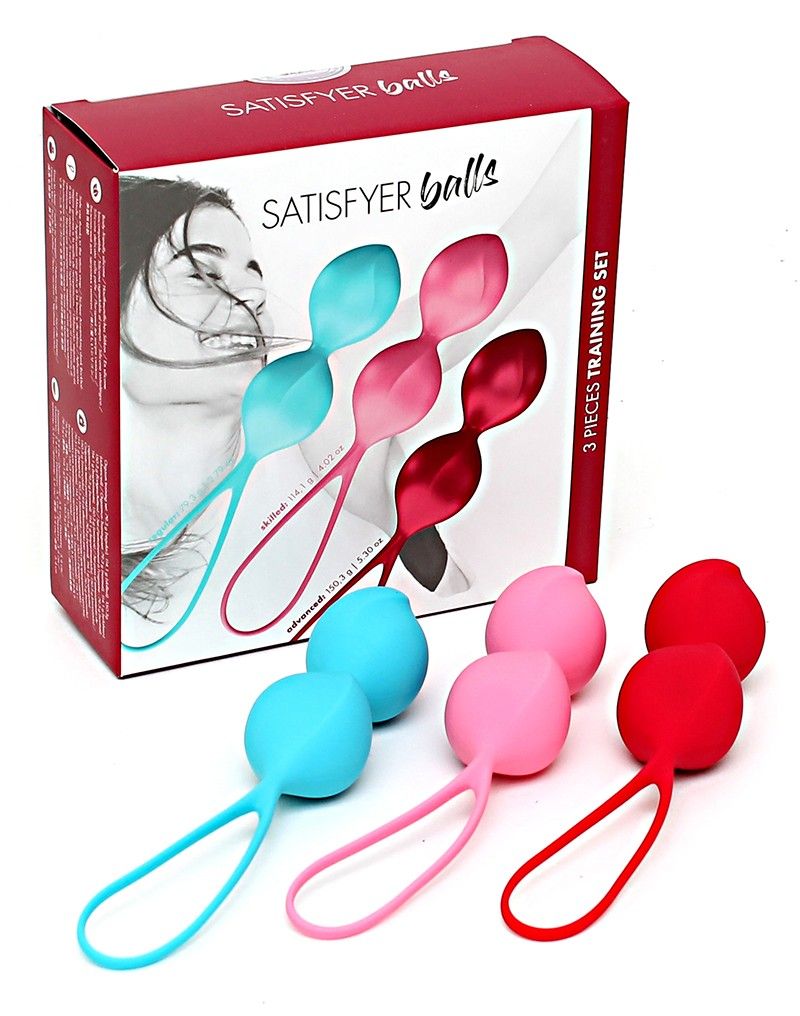 Набор из 3 двойных вагинальных шариков Satisfyer Balls - фото 172627