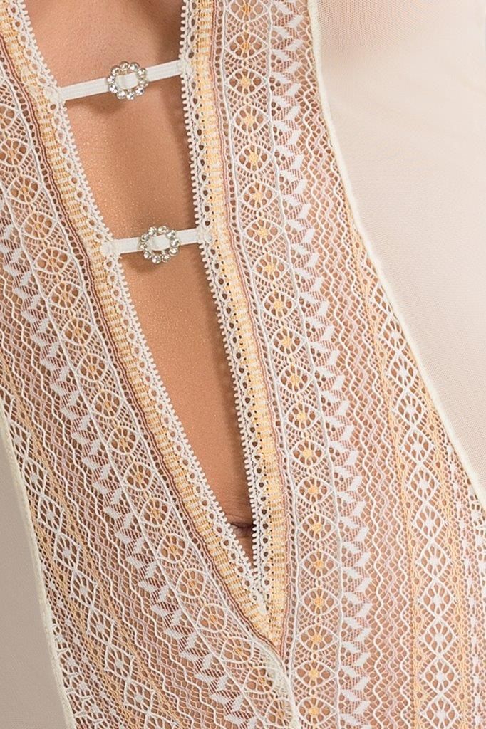 Очаровательное боди Clarisse с перемычками на вырезе - фото 172673