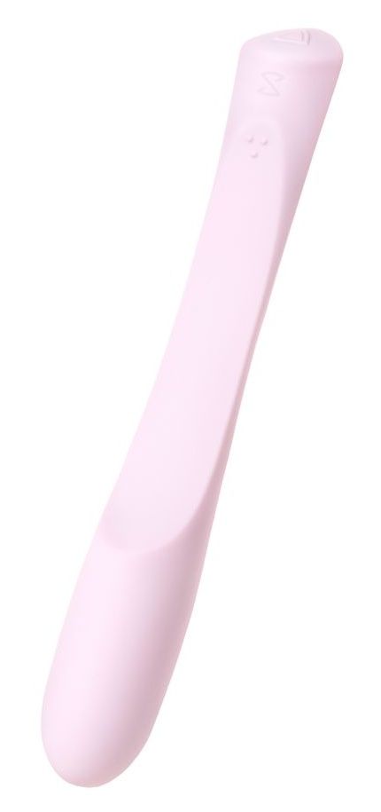 Нежно-розовый гибкий водонепроницаемый вибратор Sirens Venus - 22 см. - фото 198510