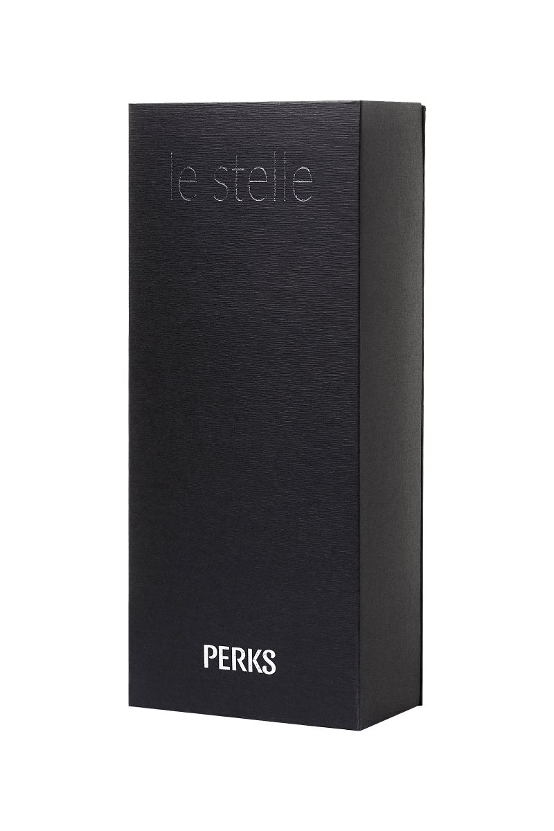 Синий вибратор Le Stelle PERKS SERIES EXC с 2 сменными насадками - фото 173352