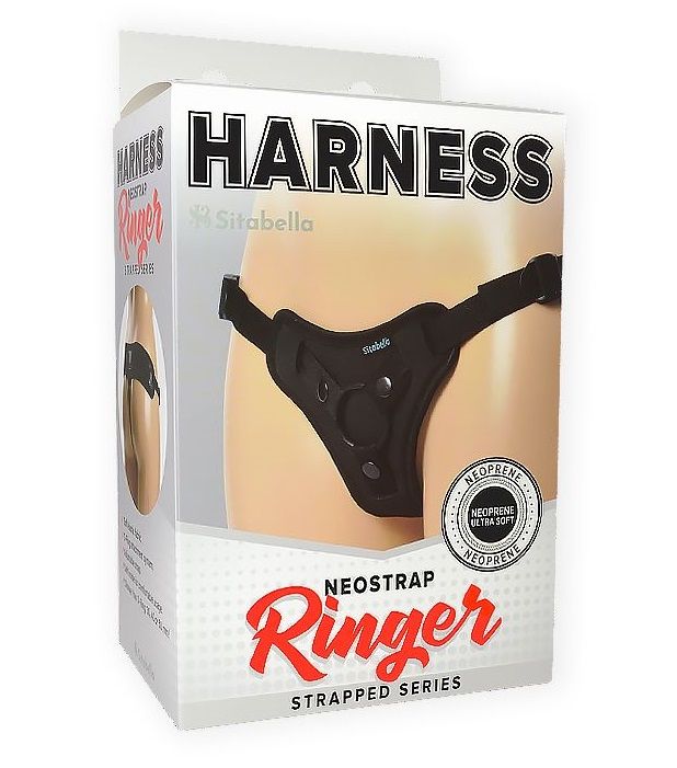 Чёрные трусики HARNESS Ringer - размер XS-M