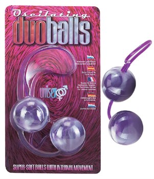 Фиолетово-белые вагинальные шарики со смещенным центром тяжести Seven Creations 2K839MLV BCD GP