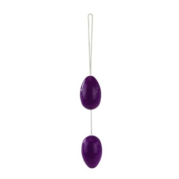 Фиолетовые анальные шарики вытянутой формы Baile BI-014036-2-0603