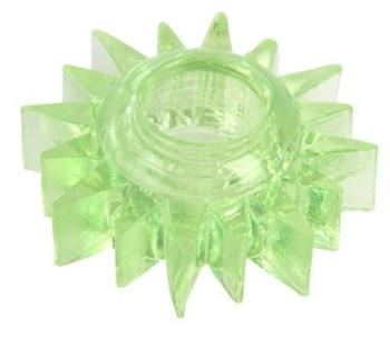 Зеленое эрекционное кольцо-солнце Toyfa Basic 818004-7