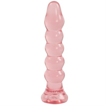 {{photo.Alt || photo.Description || 'Анальная елочка из розового геля Crystal Jellies Anal Plug Bumps - 15,2 см.'}}