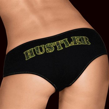 Трусики-шорты с надписью в цвете милитари Hustler Lingerie HU14335