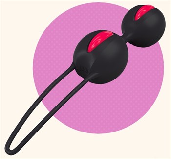 Чёрные вагинальные шарики Smartballs Duo