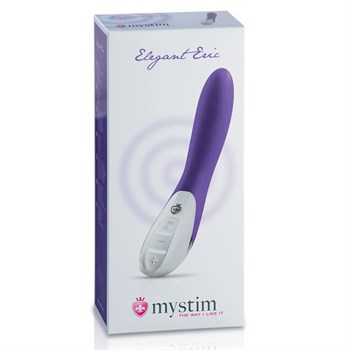 Фиолетовый вибратор Mystim Elegant Eric - 27 см.