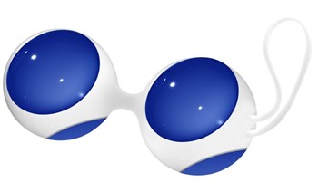{{photo.Alt || photo.Description || 'Синие стеклянные вагинальные шарики Ben Wa Large в белой оболочке'}}