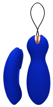 Синие вагинальные шарики Purity с пультом ДУ